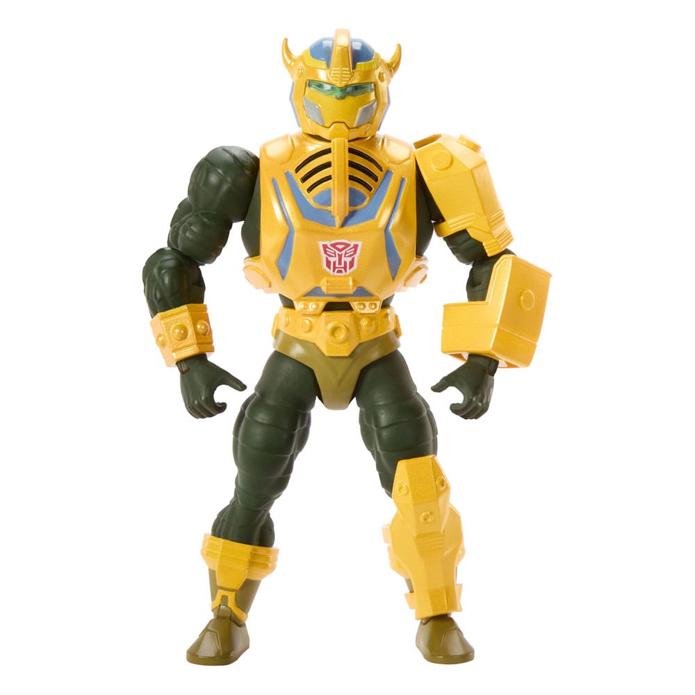 Mattel Masters of the Universe x Transformers akční figurka Bumblebee Armor Man-At-Arms heo European Exclusive 14 cm