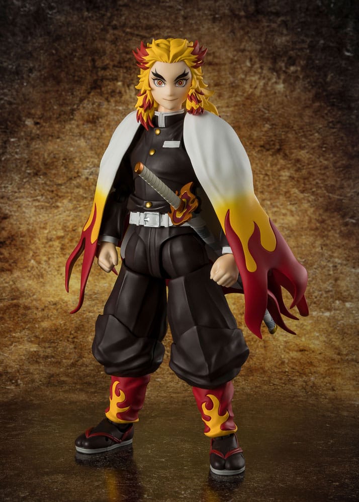 Bandai Tamashii Nations Demon Slayer: Kimetsu no Yaiba S.H.Figuarts Action Figure Kyojuro Rengoku 15 cm