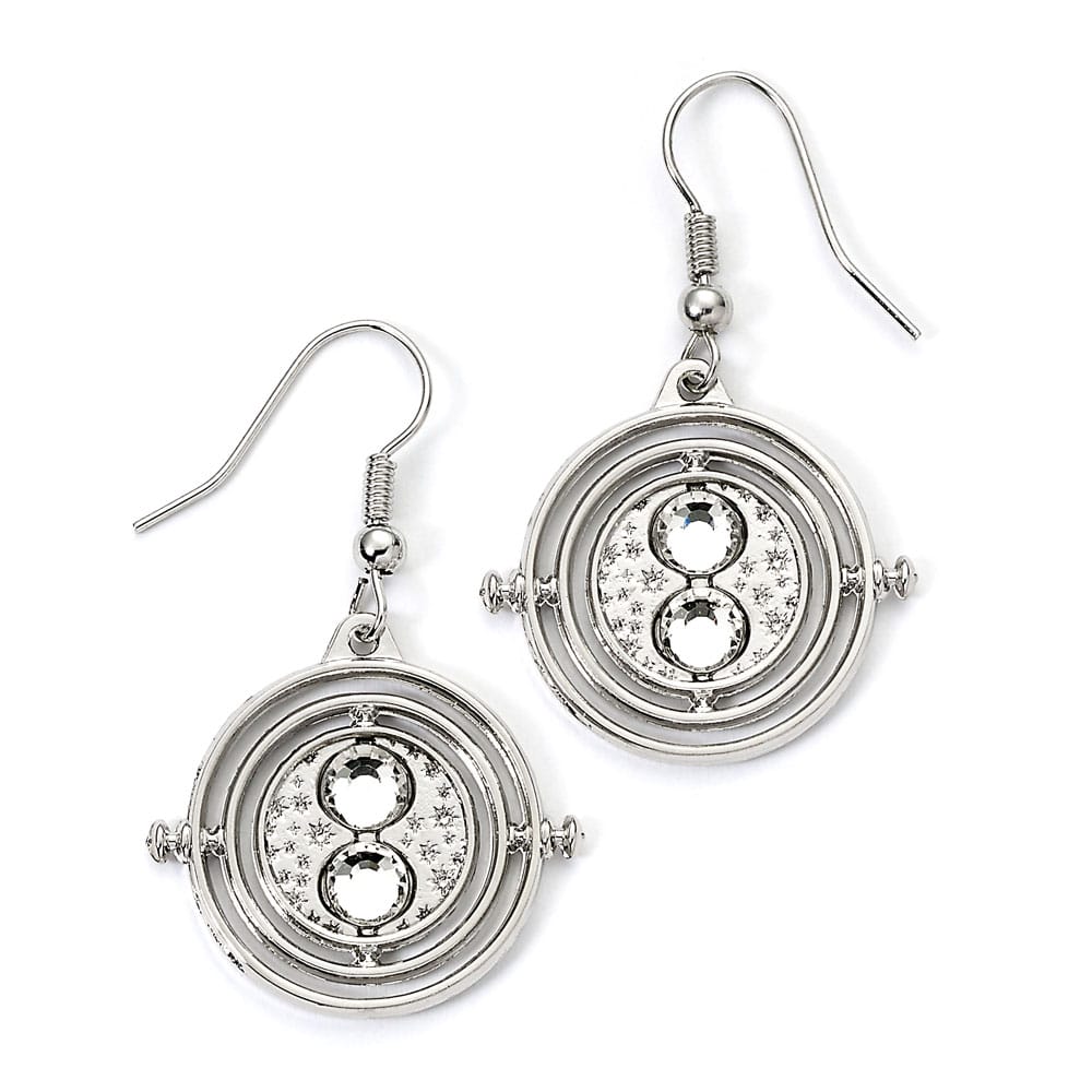 The Carat Shop Harry Potter Earrings Time Turner (Silver Tone)