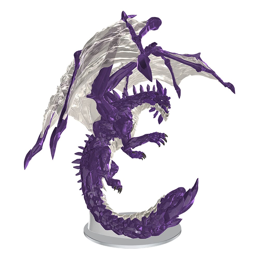 WizKids D&D Icons of the Realms Boxed předbarvená miniatura Adult Amethyst Dragon 38 cm