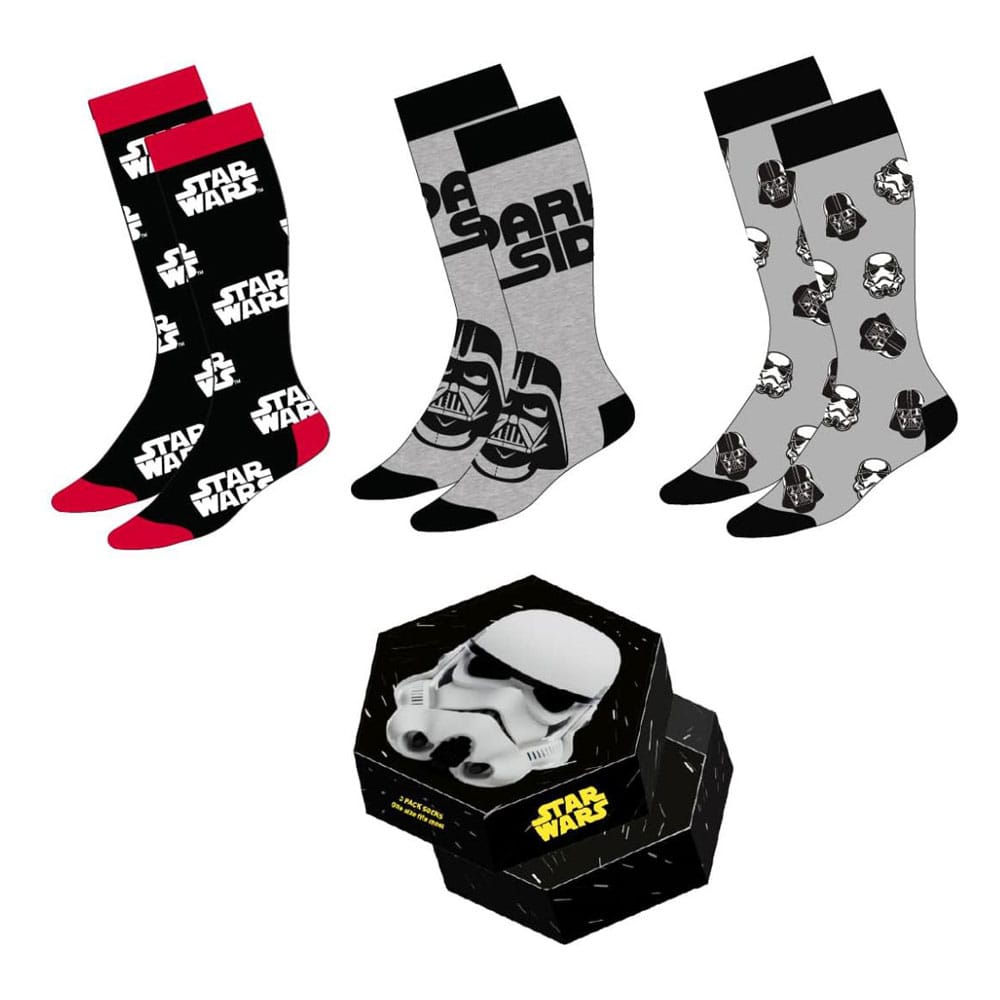 Cerdá Star Wars ponožky 3-Pack Stormtrooper 38-45