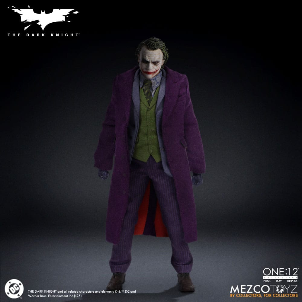 Mezco Toys The Dark Knight akční figurka 1/12 Joker 17 cm