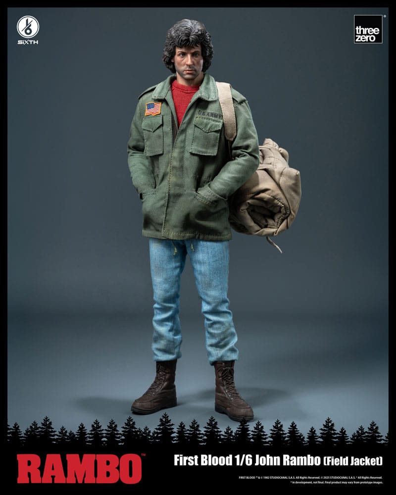 ThreeZero Rambo: First Blood akční figurka 1/6 John Rambo (Field Jacket) 31 cm