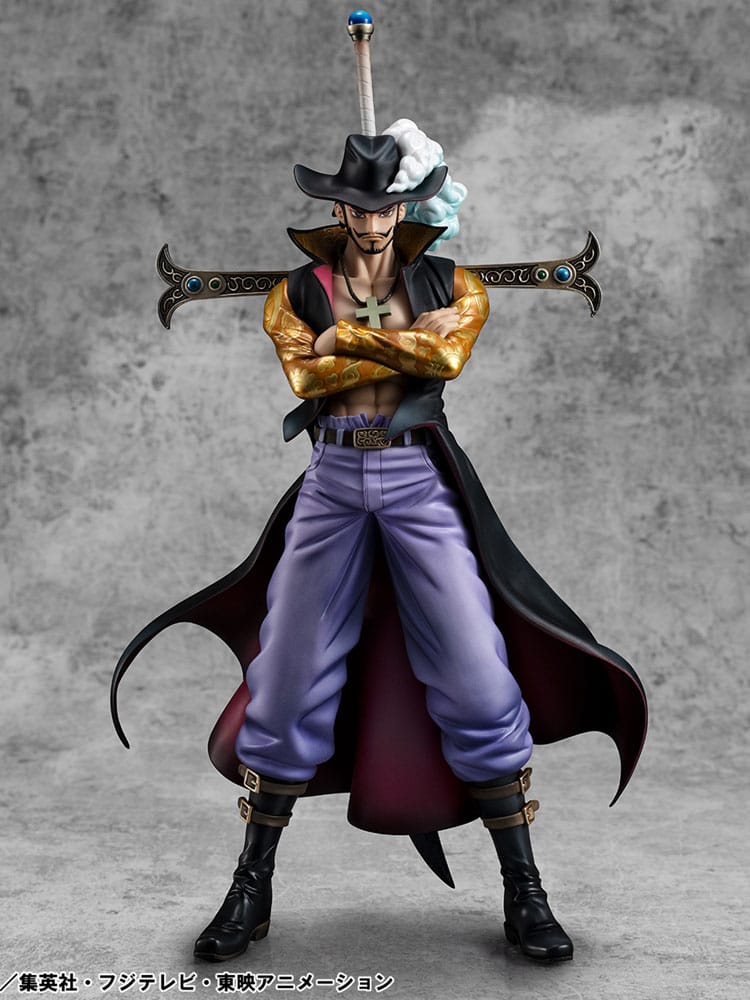Megahouse One Piece P.O.P SA-MAXIMUM PVC soška Hawk Eye Dracule Mihawk Ver. R 29 cm