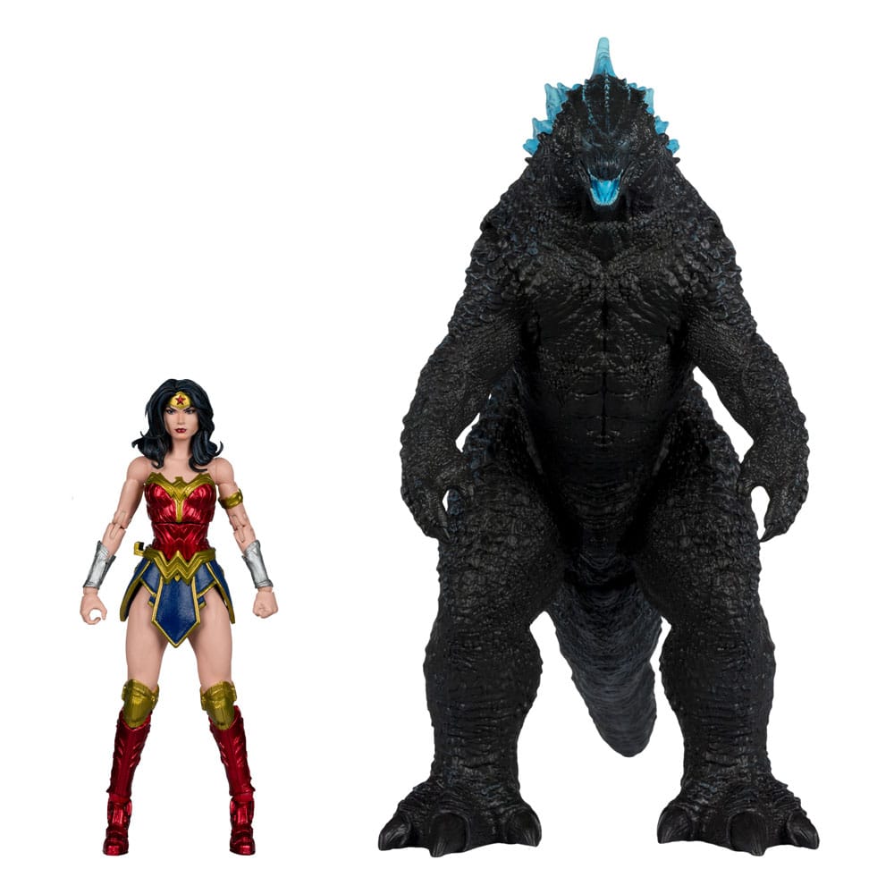 McFarlane Toys DC Justice League Monsterverse DC Multiverse akční figurky 2-Pack Wonder Woman Vs. Atomic Blast Godzilla 18 cm