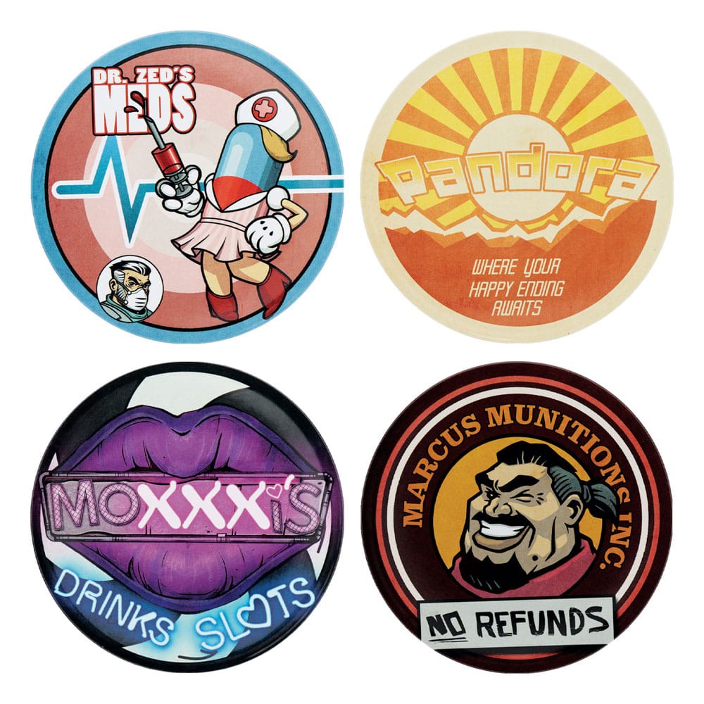 FaNaTtiK Borderlands Coaster 4-Pack
