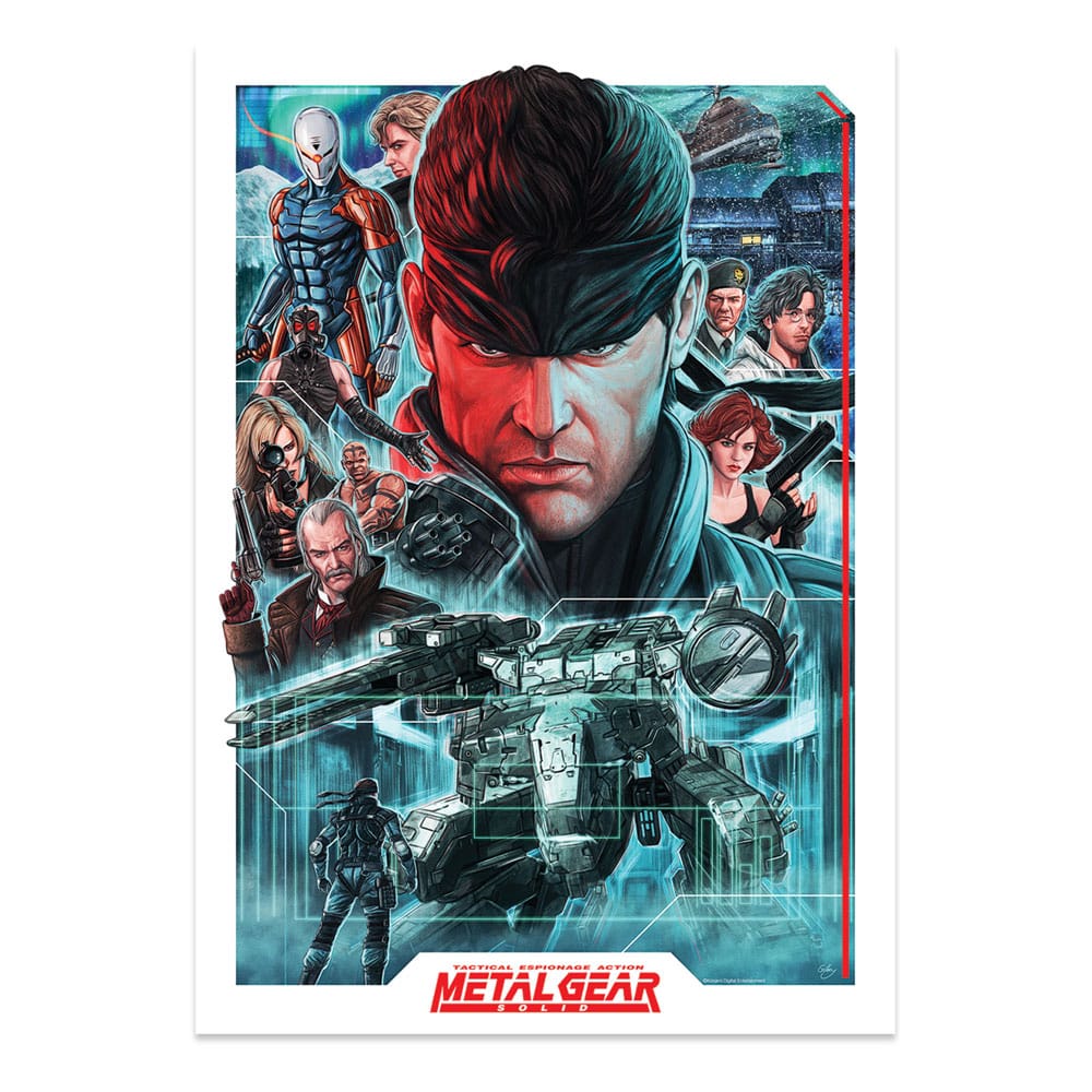 FaNaTtiK Metal Gear Solid Art Print Montage Limited Edition 42 x 30 cm