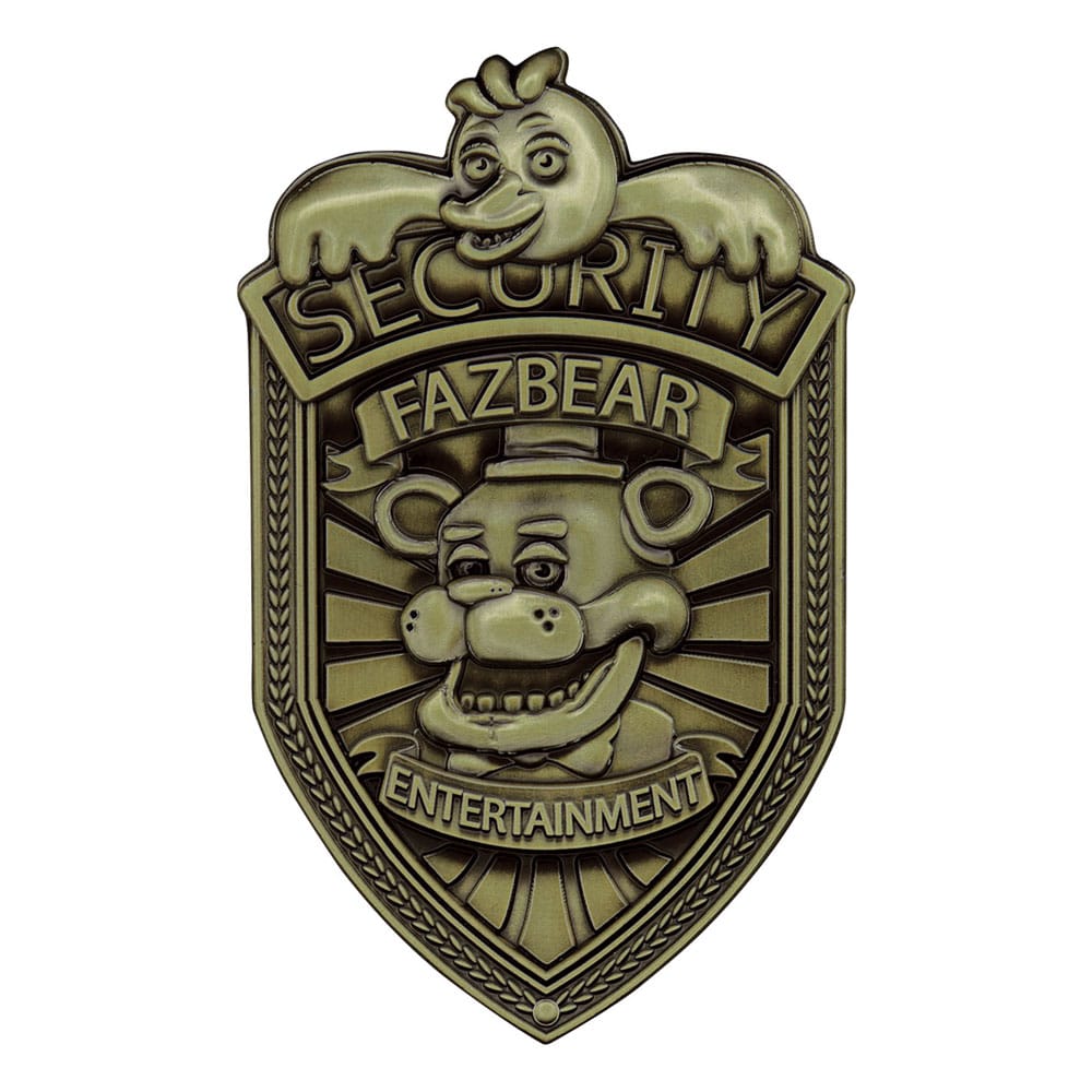 FaNaTtiK Five Nights at Freddy´s Replica Security Badge Antique Brass Edition