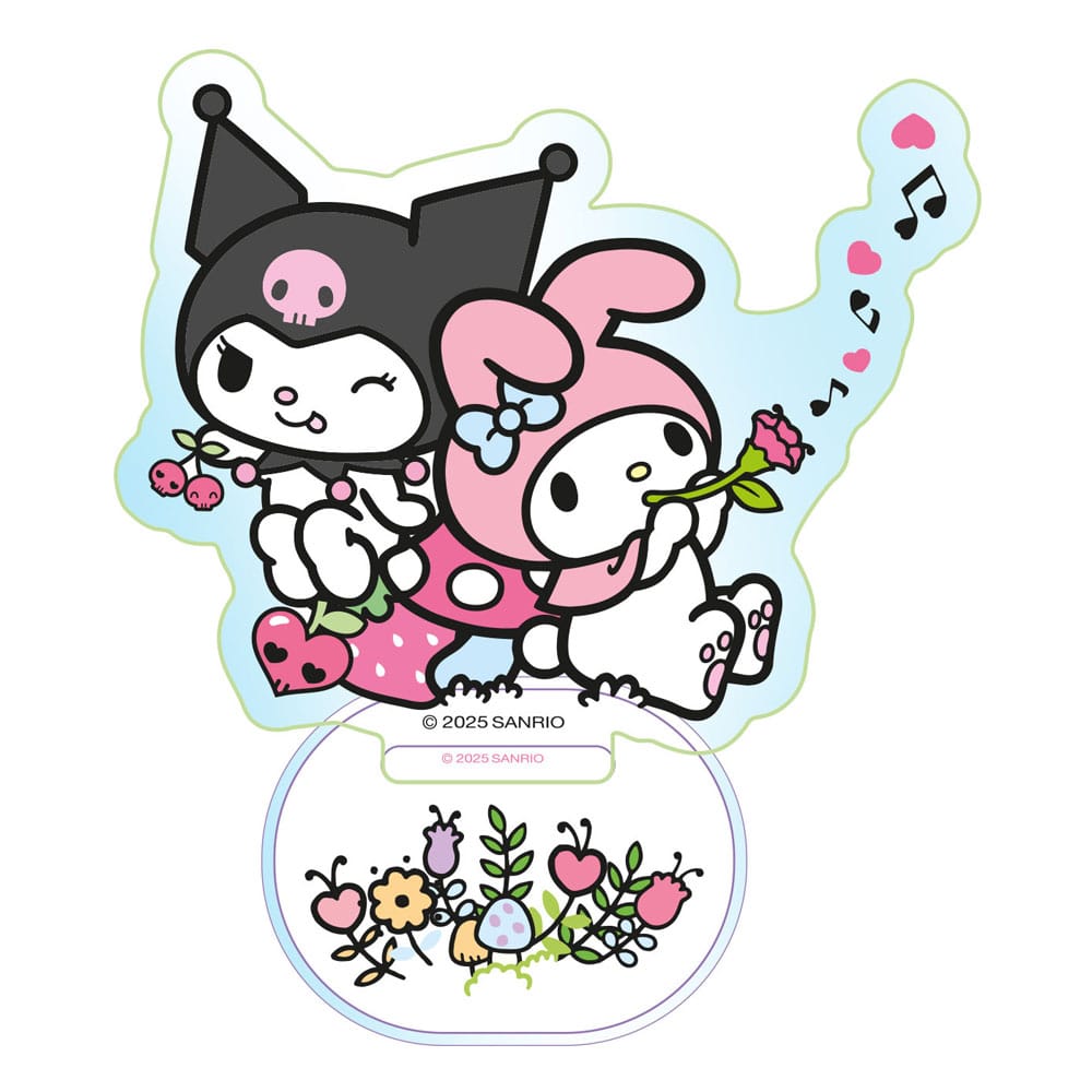 Sakami Merchandise Sanrio akrylový stojánek Kuromi & My Melody Holographic 6 cm
