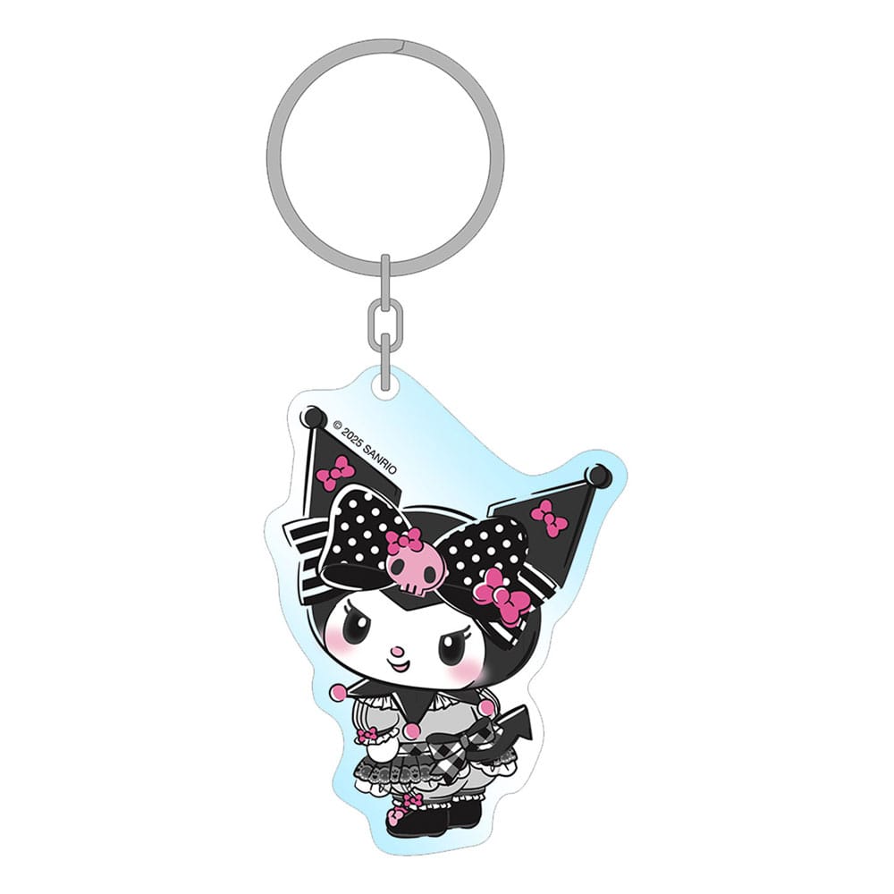 Sakami Merchandise Sanrio Pink Black Party Series akrylová klíčenka Kuromi 7 cm