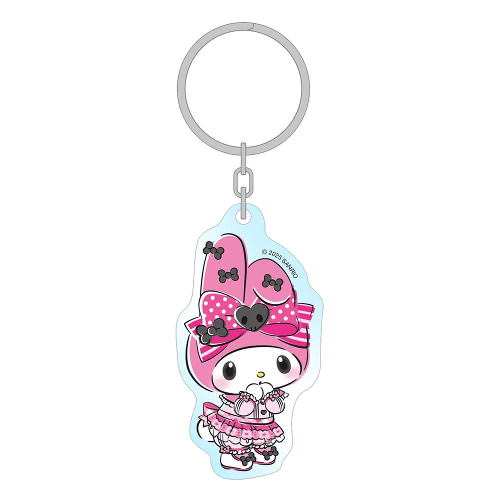 Sakami Merchandise Sanrio Pink Black Party Series akrylová klíčenka My Melody 7 cm