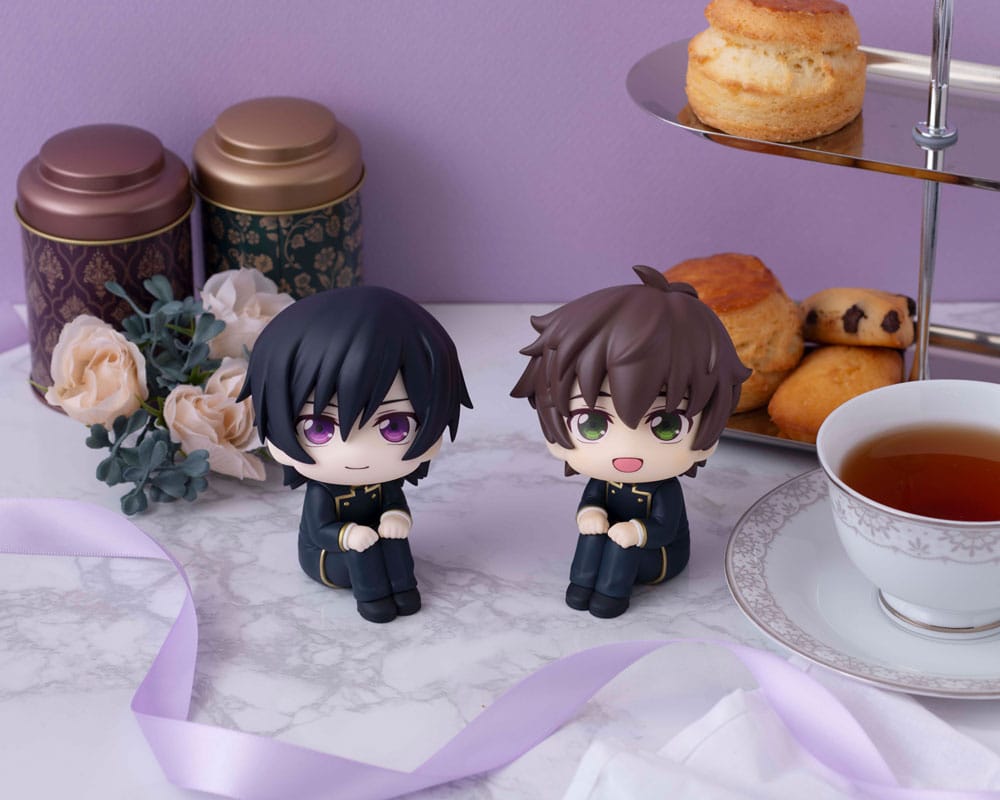 Megahouse Code Geass Lelouch of the Rebellion Look Up PVC sošky Lelouch Lamperouge & Suzaku Kururugi Set (with gift) 11 cm