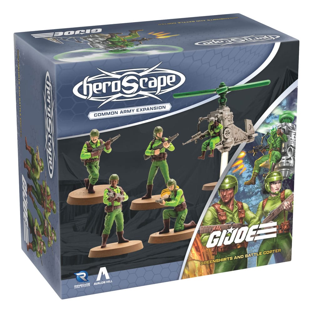 Renegade G.I.Joe Heroscape Army Expansion Greenshirts & Battle Copter (Common) - EN