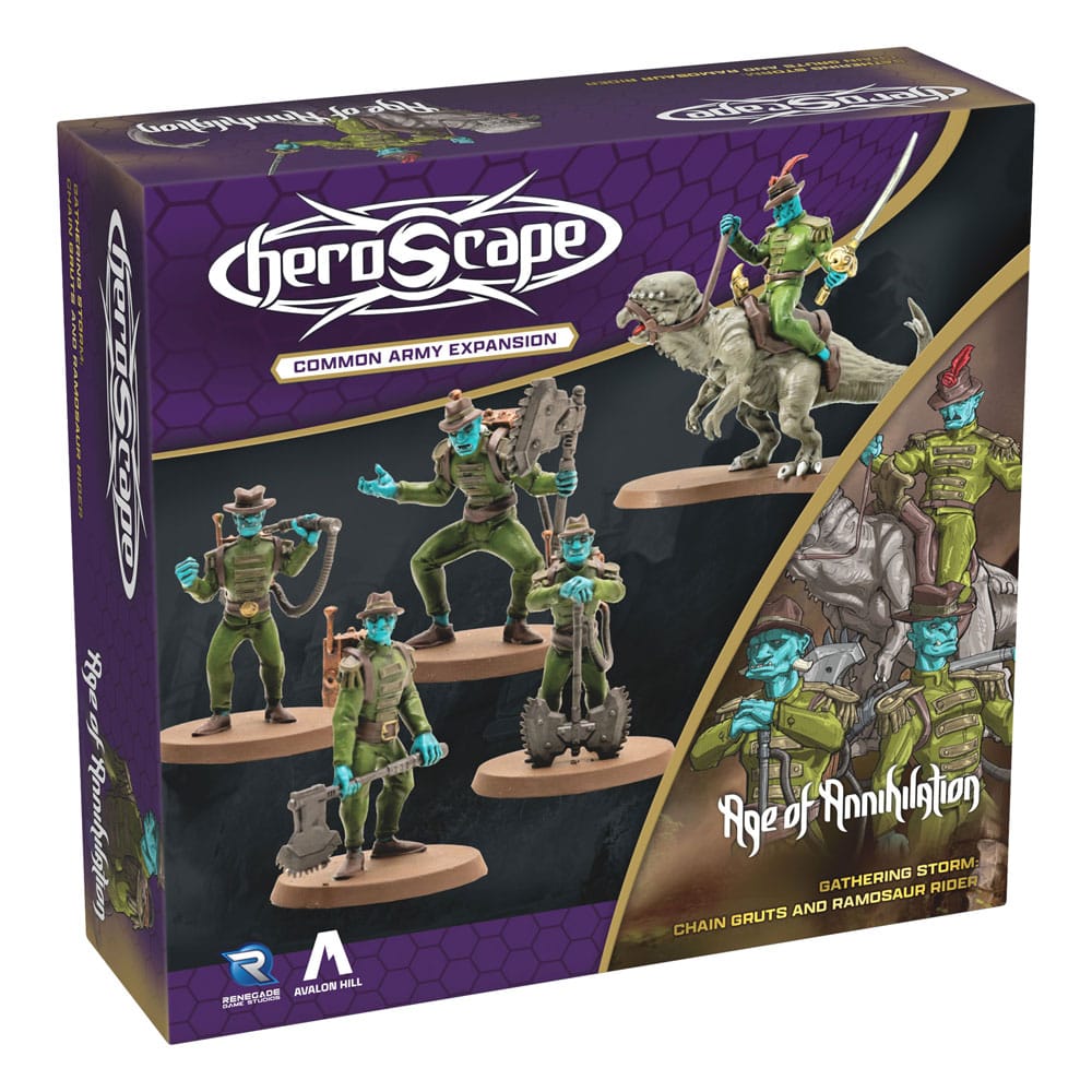 Renegade Heroscape Army Expansion Age of Annihilation Chain Gruts & Ramosaur Rider (Common) - EN