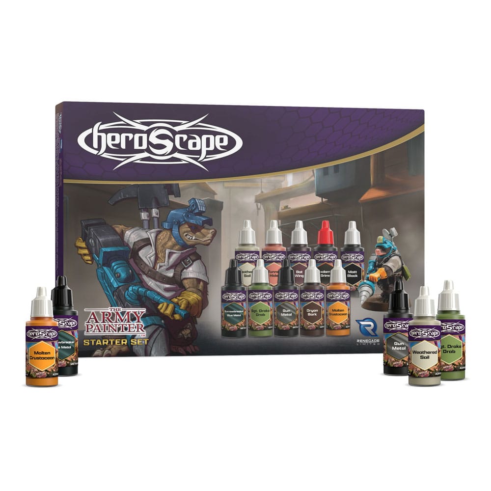 Renegade Heroscape Paint Set for Miniatures Army Painter Starter Set