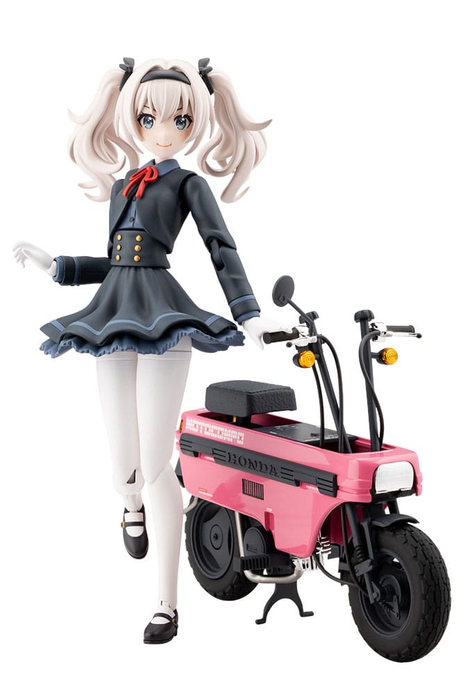 Kotobukiya Sousai Shojo Teien Plastic Model Kit 1/10 Emma Koishikawa Nocturne with Honda AB12 Motocompo 14 cm
