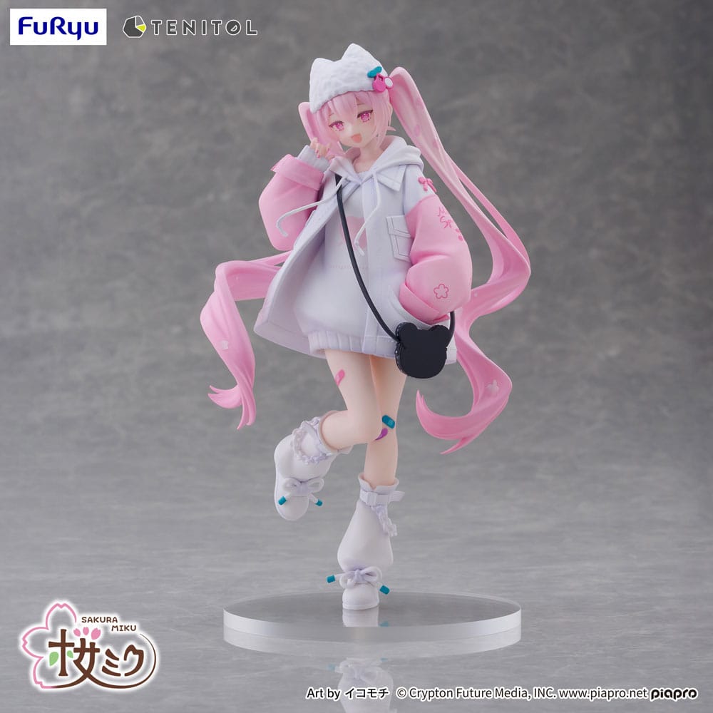 Furyu Hatsune Miku Tenitol PVC soška Sakura Miku Cool style [petit] 19 cm