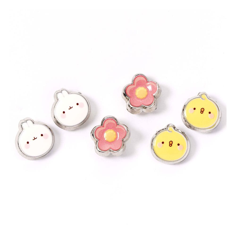 The Carat Shop Molang Stud Earrings 3-pack Molang and Piu Piu