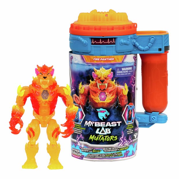 Moose Toys Mr. Beast Lab Swarms Action Figure Flame Panther 26 cm