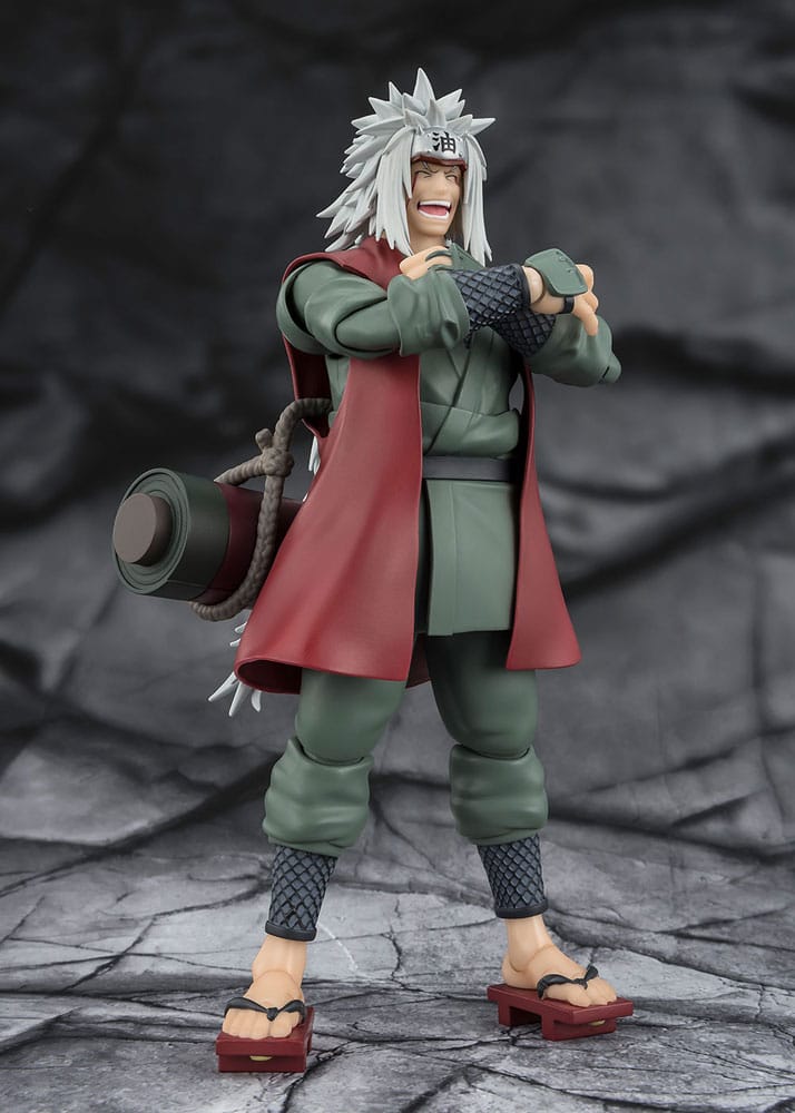Bandai Tamashii Nations Akční figura Naruto S.H.Figuarts Jiraiya Hrdinský Mistr Sage 17 cm