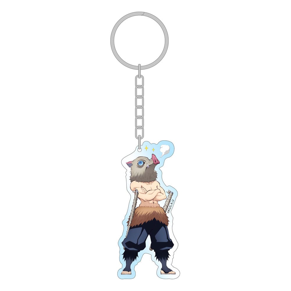 Sakami Merchandise Demon Slayer: Kimetsu no Yaiba klíčenka Inosuke Holographic 8 cm