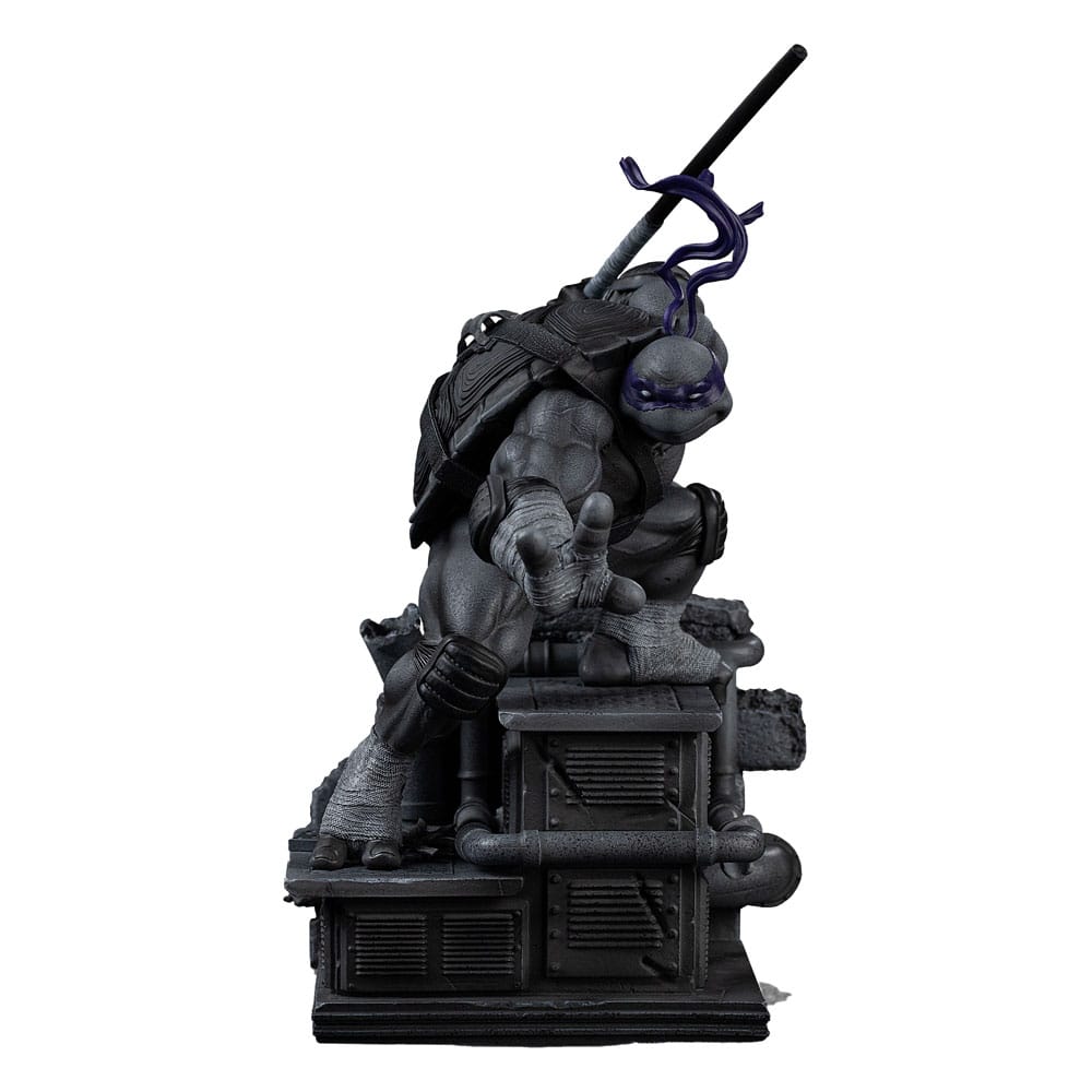 Iron Studios Teenage Mutant Ninja Turtles Art Scale soška 1/10 Donatello Black and White Variant 26 cm heo exclusive