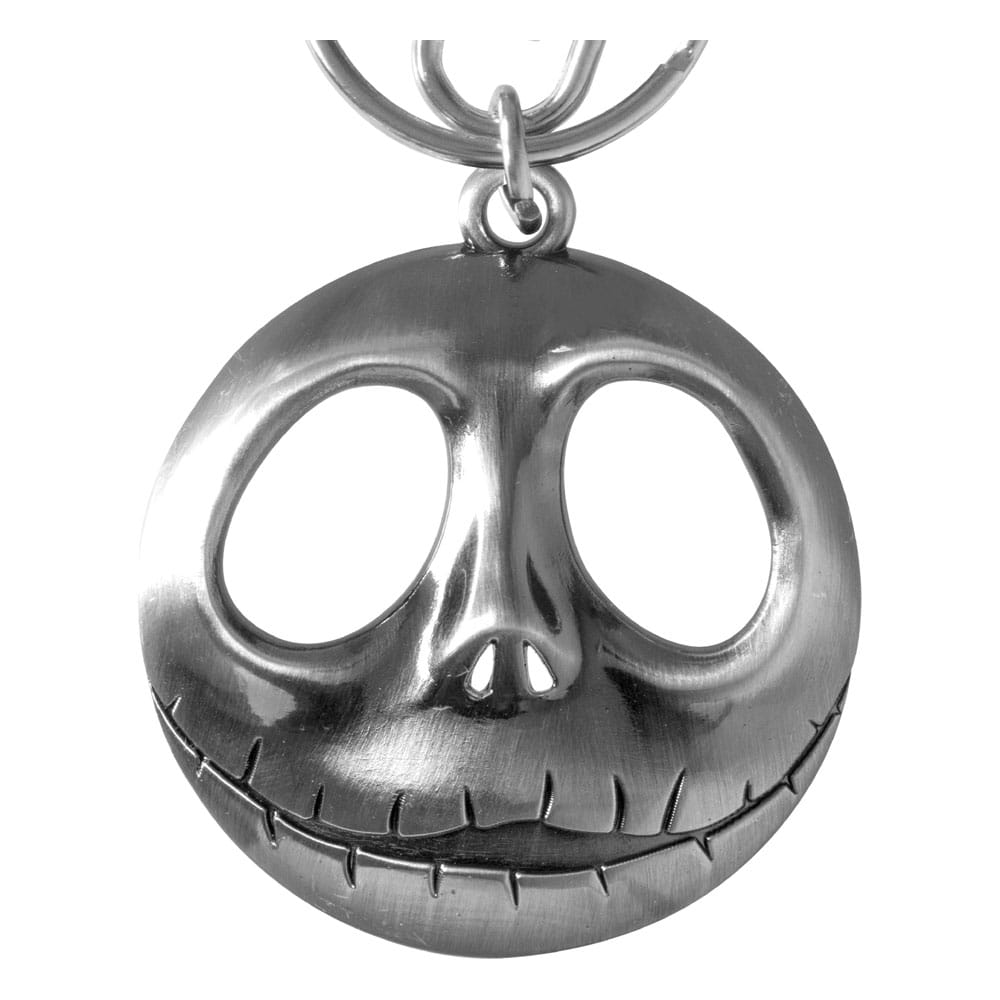 Monogram Int. Nightmare before Christmas Metal Keychain Jack Head with Bow