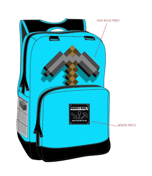 Minecraft batoh - Diamond Pickaxe