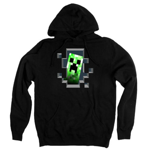 Minecraft mikina s kapucí - Creeper Inside - DĚTSKÁ VELIKOST