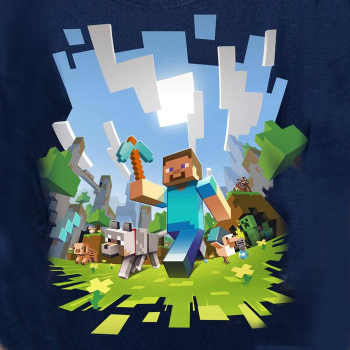 Minecraft tričko - Adventure - DĚTSKÁ VELIKOST