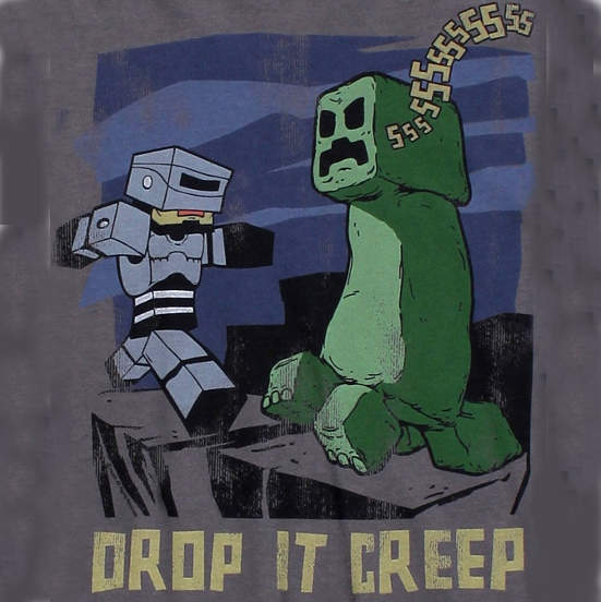 Minecraft tričko - Drop it Creep