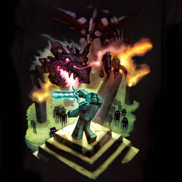 Minecraft tričko - Enderdragon