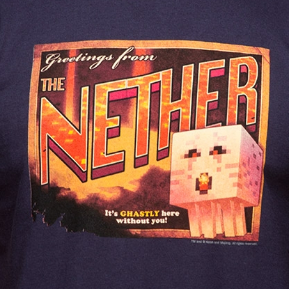 Minecraft tričko - Nether Postcard