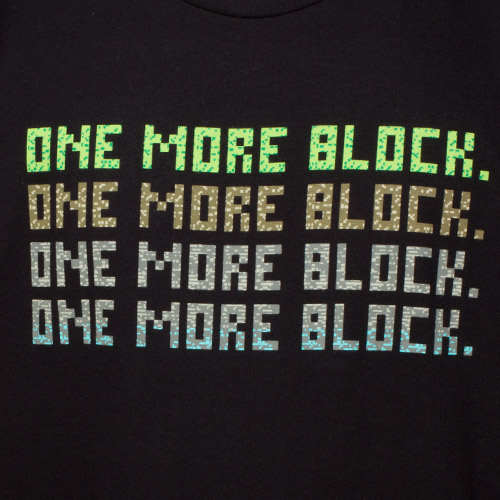 Minecraft tričko - One More Block