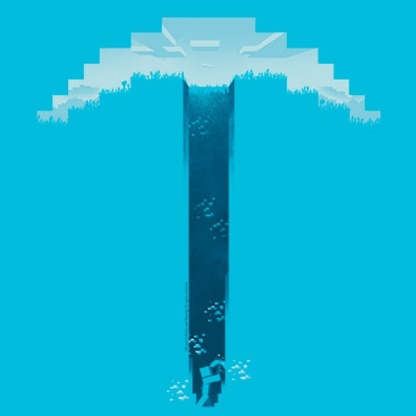 Minecraft tričko - Pickaxe - DĚTSKÁ VELIKOST