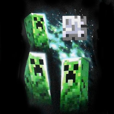 Minecraft tričko - Three Creeper Moon
