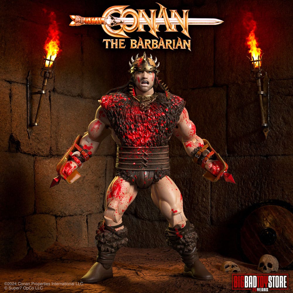 Super7 Conan the Barbarian Ultimates akční figurka Conan Blood Soaked Pit Fighter 18 cm