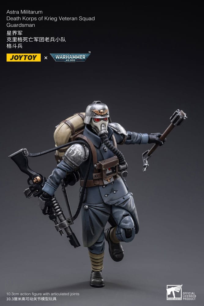 Joy Toy (CN) Warhammer 40k 1/18 akční figurka Astra MilitarumDeath Korps of Krieg Veteran Squad Guardsman 11 cm