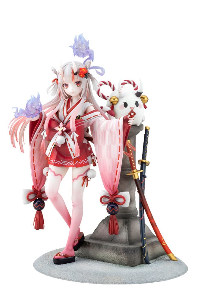 Kotobukiya Hololive Production PVC soška 1/7 Nakiri Ayame Shrine Maiden Fortune Outfit Ver. 26 cm