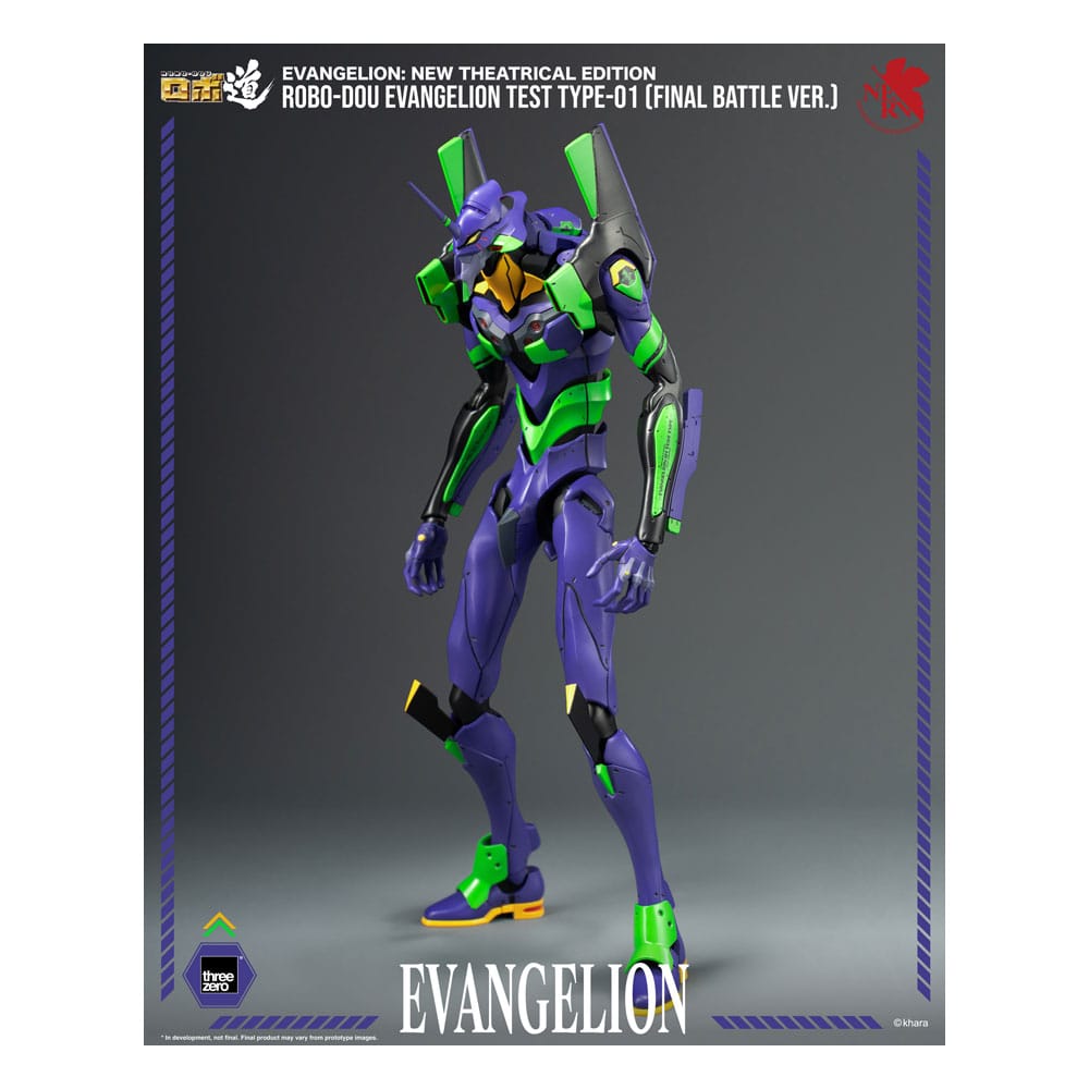 ThreeZero Evangelion: New Theatrical Edition Robo-Dou akční figurka Evangelion Test Type - 01 Final Battle Version 25 cm