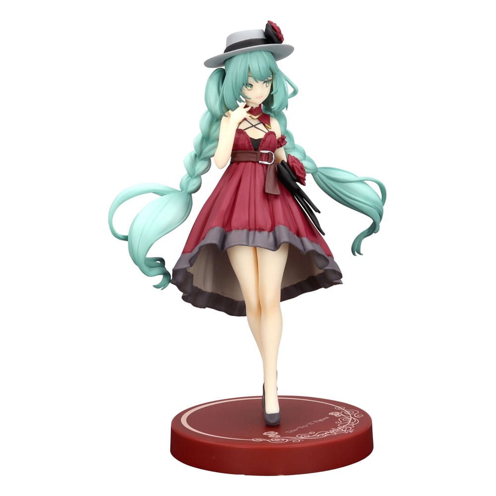 Furyu Hatsune Miku Trio-Try-iT PVC soška Hatsune Miku Outing Dress Red Color Ver. 19 cm
