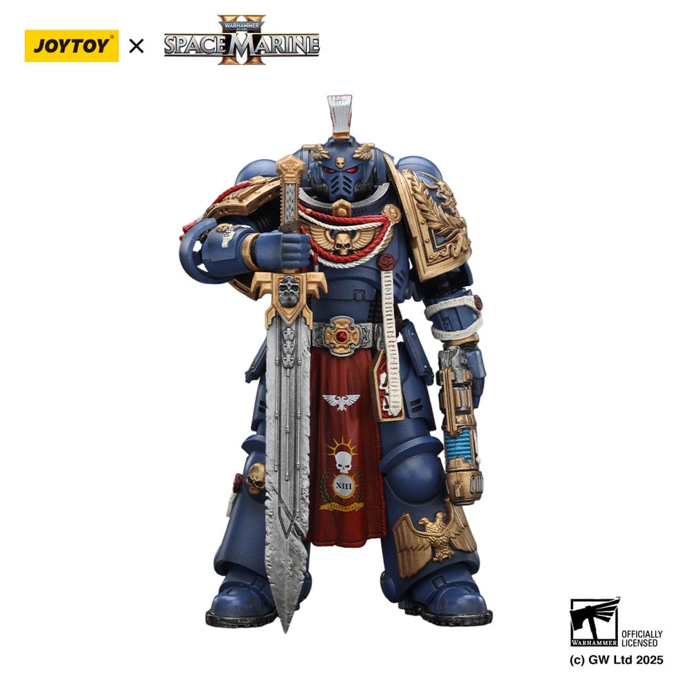 Joy Toy (CN) Warhammer 40,000: Space Marine 2 akční figurka Ultramarines Relic Primus Armourwith Plasma Pistol and Combat Blade 13 cm