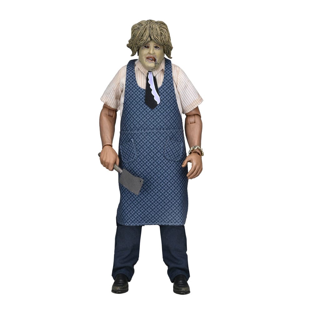 NECA Texas Chainsaw Massacre Clothed akční figurka Leatherface with Old Lady Mask 20 cm