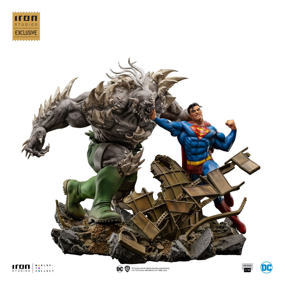 Iron Studios DC Comics BDS Art Scale Statue 1/10 Superman vs Doomsday heo EU Exclusive 30 cm
