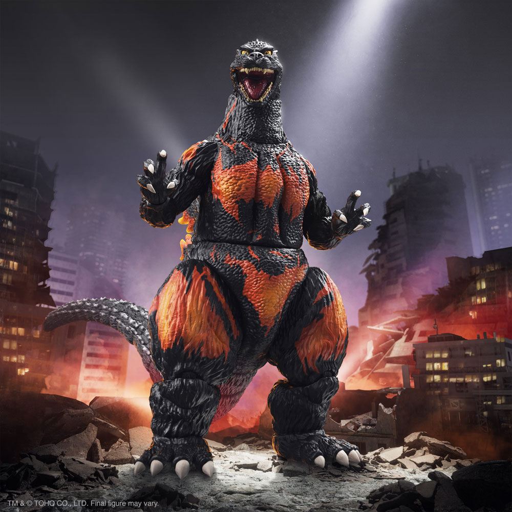 Super7 Toho Ultimates akční figurka Burning Godzilla 1995 20 cm