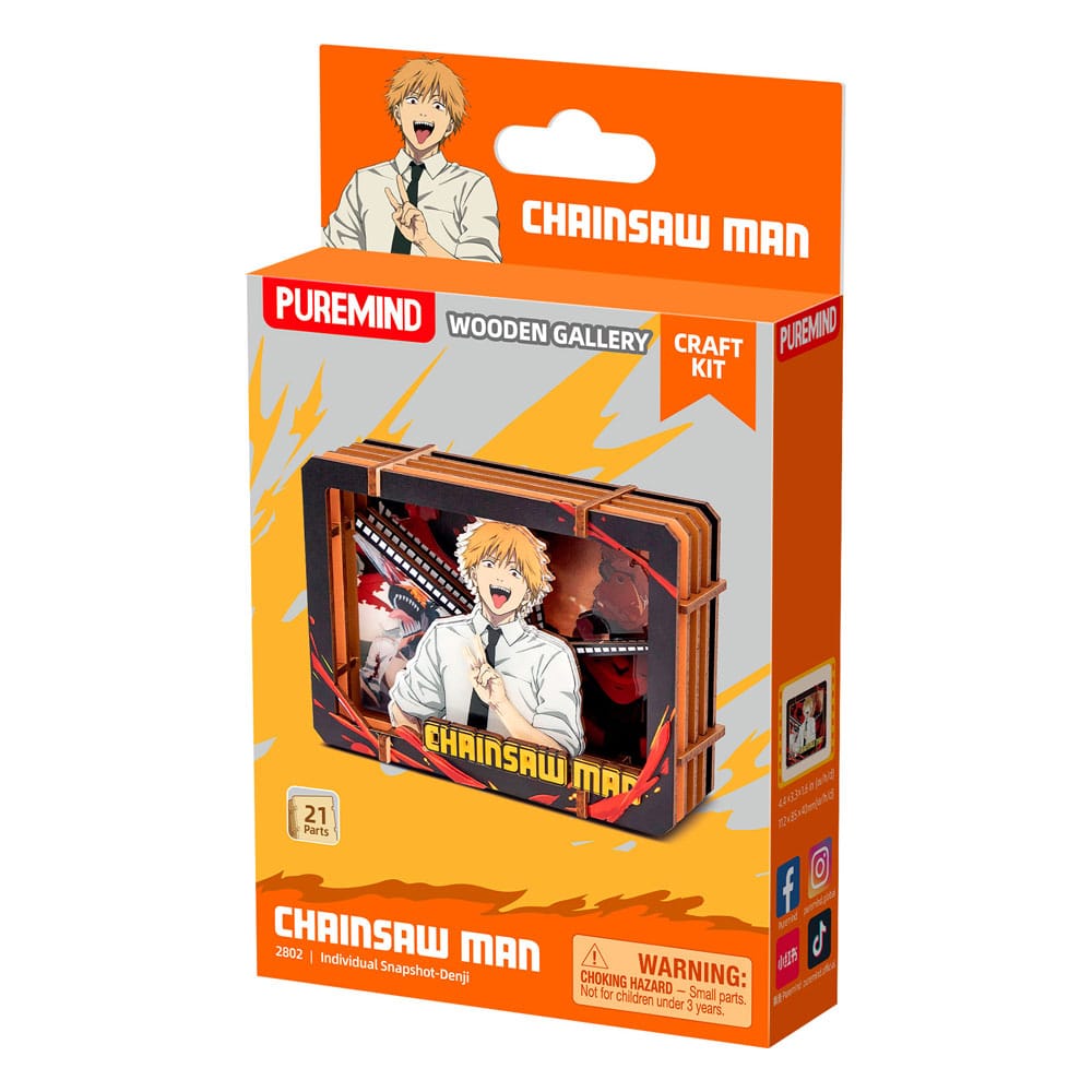 Puremind Chainsaw Man Model Kit Wooden Gallery (S) Denji