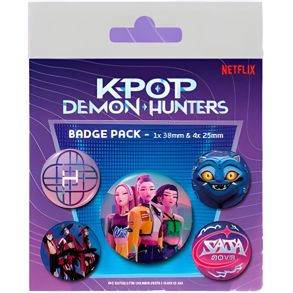 Pyramid International KPop Demon Hunters Pin-Back Buttons 5-Pack