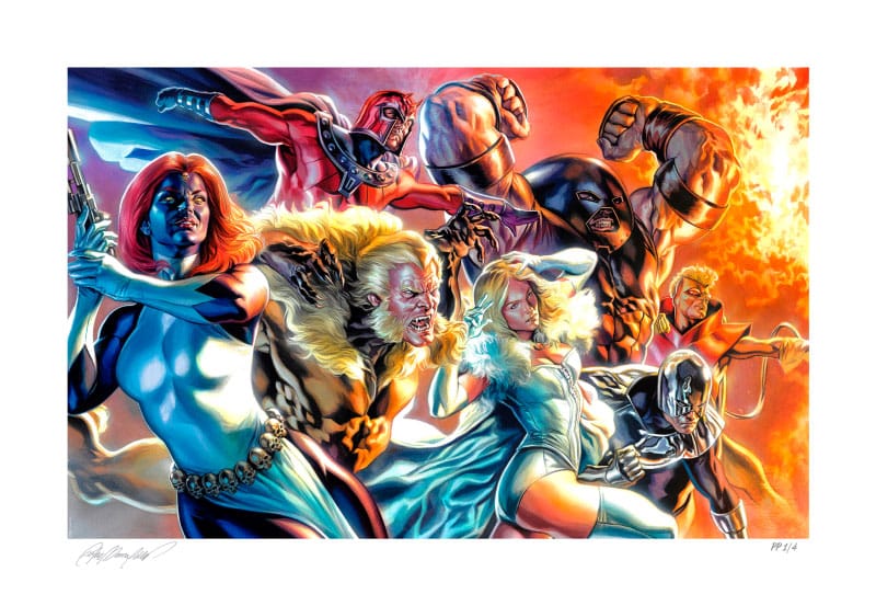 Sideshow Collectibles Marvel X-Men Art Print The Brotherhood of Mutants by Felipe Massafera 46 x 66 cm - bez rámu