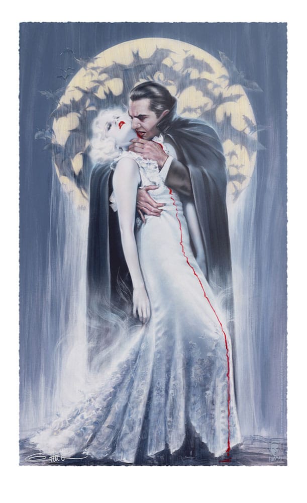 Sideshow Collectibles Dracula Art Print The Kiss by Olivia De Berardinis 70 x 43 cm - bez rámu
