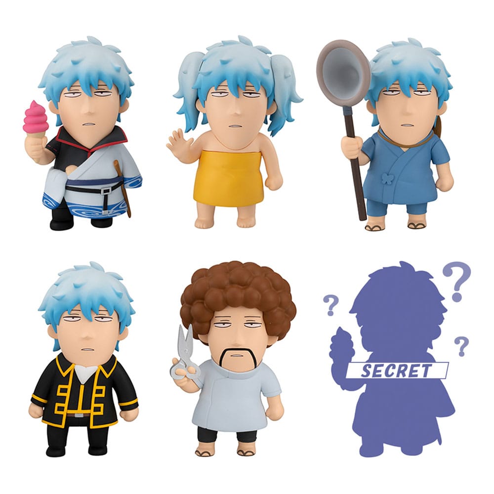Megahouse Gintama Trading Figures 6-Pack Gintama We love Ginsan 10 cm Blind Box (with gift)